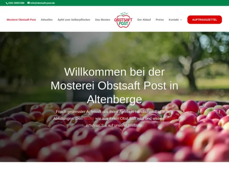 Mosterei Obstsaft Post - Nordrhein-Westfalen in Altenberge