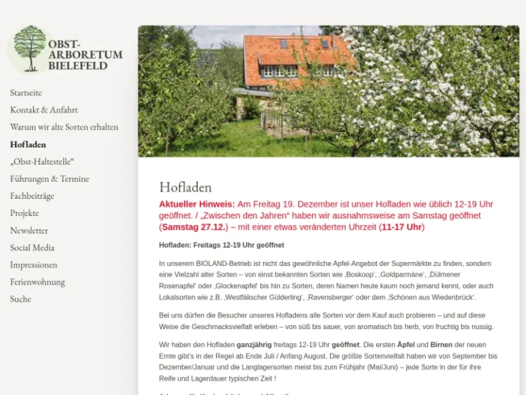 Obstarboretum Olderdissen - Nordrhein-Westfalen in Bielefeld