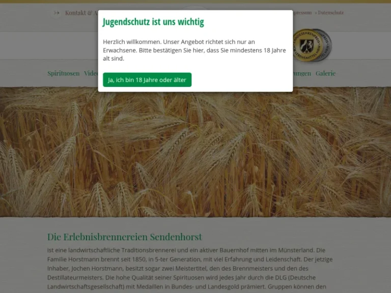 Erlebnisbrennereien Sendenhorst Inh. Jochen Horstmann Hofladen - Nordrhein-Westfalen in Sendenhorst