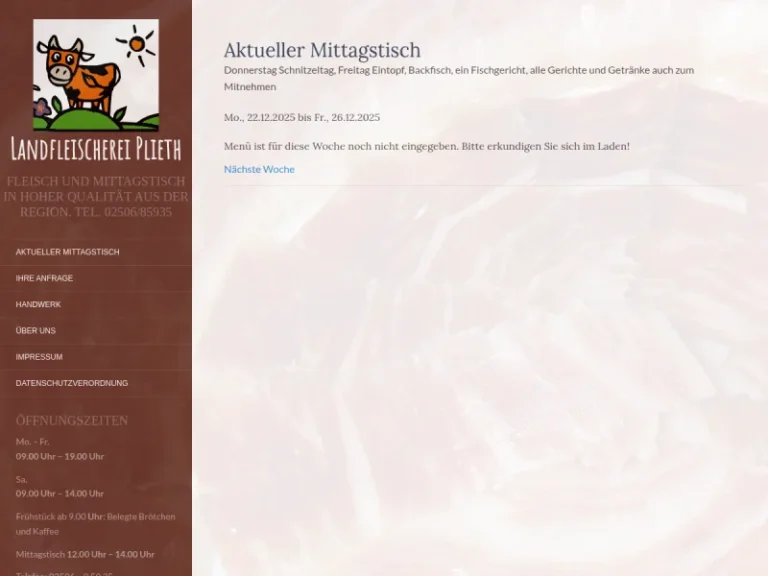 Landfleischerei Plieth - Nordrhein-Westfalen in Münster