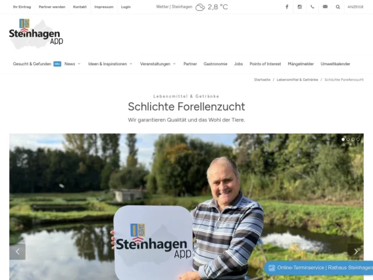 Forellenzucht Schlichte Inh. Dr. Stefan Kontowski - Nordrhein-Westfalen in Steinhagen