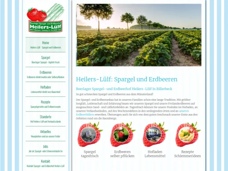 Spargel- und Erdbeerhof Heilers-Lülf - Nordrhein-Westfalen in Billerbeck
