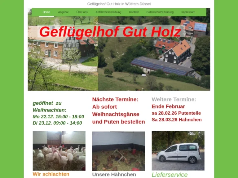 Geflügelhof Gut Holz - Nordrhein-Westfalen in Wülfrath