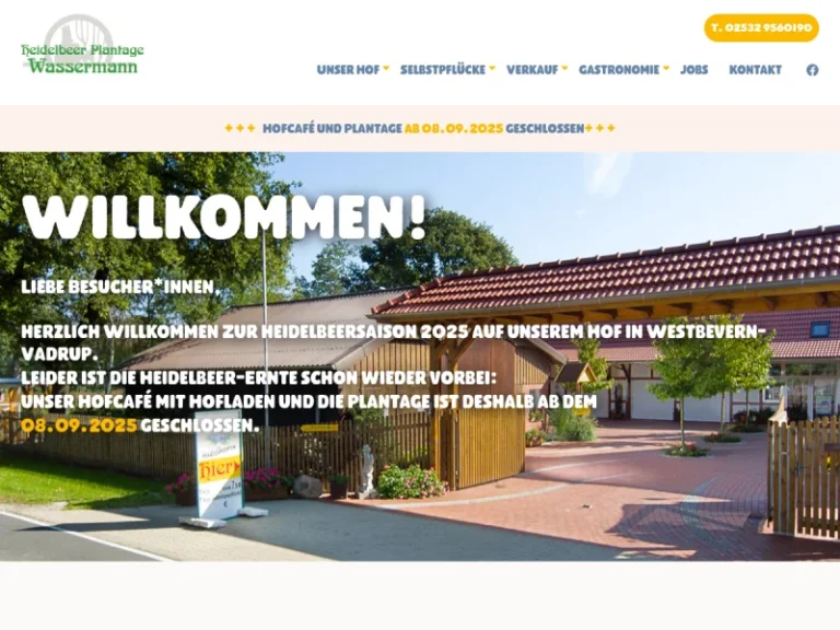 Heidelbeeren Wassermann - Nordrhein-Westfalen in Telgte