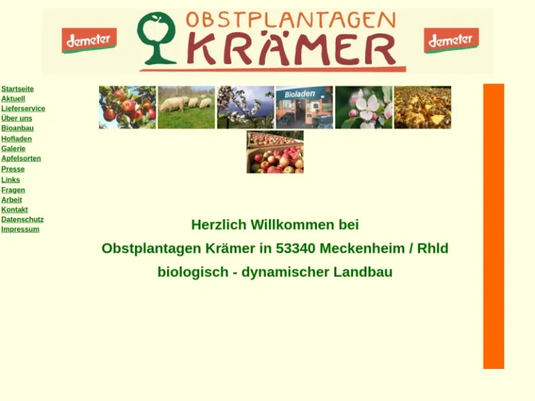 Obstplantagen Krämer - Nordrhein-Westfalen in Meckenheim
