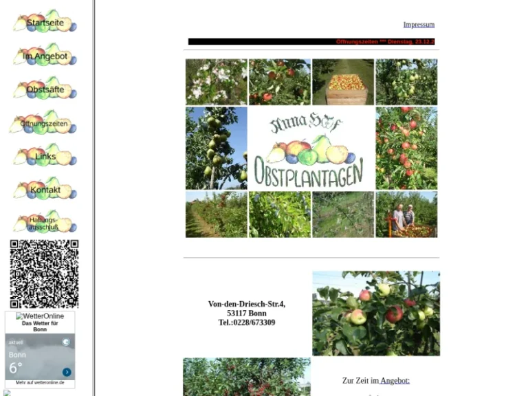 Annahof-Obstplantagen, Inh. Claus-Josef Klein - Nordrhein-Westfalen in Bonn