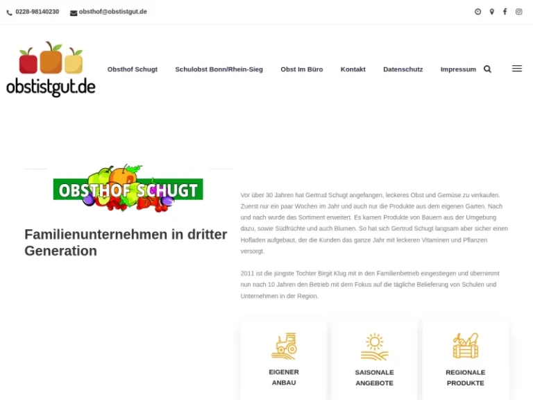 Obsthof Schugt - Nordrhein-Westfalen in Bonn