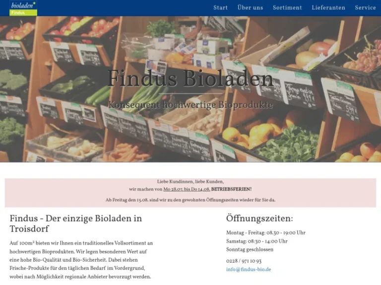 Findus Bioladen - Nordrhein-Westfalen in Troisdorf