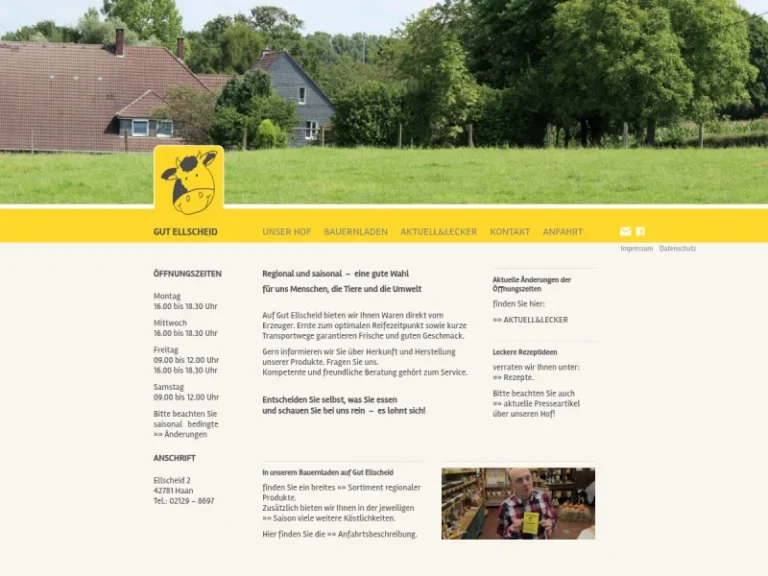Bauernladen – Gut Ellscheid - Nordrhein-Westfalen in Haan